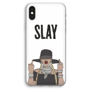 Slay All Day: iPhone XS Max Transparant Hoesje