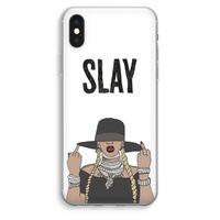 Slay All Day: iPhone XS Max Transparant Hoesje - thumbnail