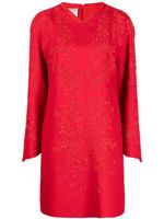 Valentino Garavani Pre-Owned robe évasée à ornements de perles (années 2010) - Rouge - thumbnail