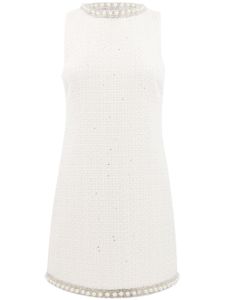 alice + olivia robe courte Coley à ornements - Blanc