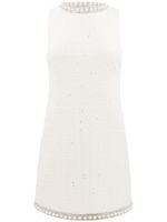 alice + olivia robe courte Coley à ornements - Blanc