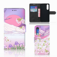 Huawei P30 Telefoonhoesje met Pasjes Bird Flying - thumbnail