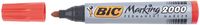 Bic permanent marker 2000-2300 rood, schrijfbreedte 1,7 mm, ronde punt - thumbnail