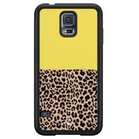 Samsung Galaxy S5 hoesje - Luipaard geel