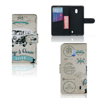 Nokia 2.2 Telefoonhoesje met foto Retro VW Bus