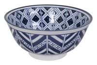 Tokyo Design Studio - Mixed Bowls - Blauw/Witte Kom - 14.8 x 7cm 500ml - thumbnail