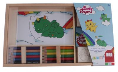 Multiprint Cheeky Dragons kleurset 19 delig Multiprint Cheeky Dragons kleurset 19 delig