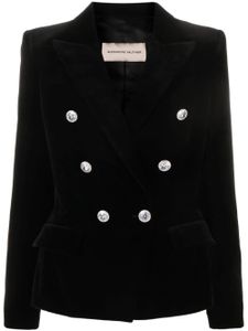 Alexandre Vauthier blazer en velours à boutonnière croisée - Noir