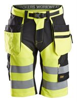 Snickers 6933 FlexiWork High-Vis Korte Broek+ met Holsterzakken Klasse 1 - thumbnail