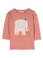 Bobo Choses t-shirt The Elephant en coton biologique - Rouge