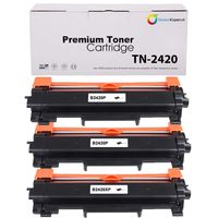 3x Brother TN-2420 alternatief Toner cartridge Zwart 6000 pagina&apos;s