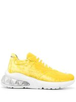 Philipp Plein baskets en velours - Jaune