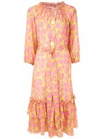 Clube Bossa robe mi-longue Valerie - Jaune