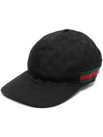 Gucci casquette en toile à motif GG - Noir - thumbnail