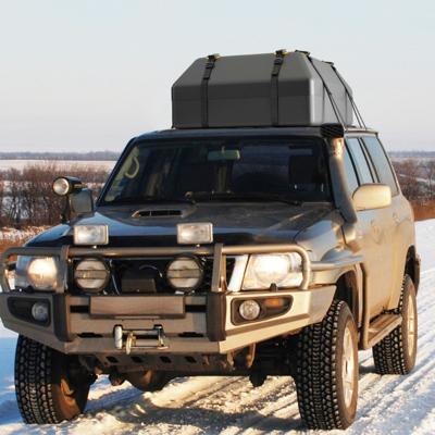 400 L Dakkoffer voor Auto Dakkoffer Waterdicht met 6 Deurhaken Cijferslot Antislip Mat en Draagtas Opvouwbare Dakkoffer Zwart