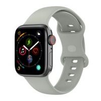 Siliconen sportbandje - Grijs - Maat: M/L - Geschikt voor Apple Watch 42mm / 44mm / 45mm / 49mm