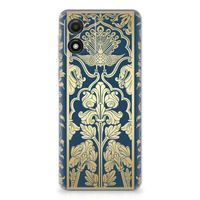 Motorola Moto E13 TPU Case Beige Flowers