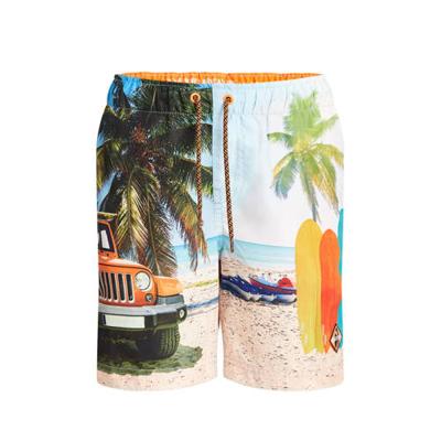 WE Fashion zwemshort met all over print lichtblauw/multi