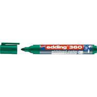 edding 360 whiteboardmarker, groen, 1 whiteboardstift, ronde punt 1,5-3 mm, boardmarkers, afwasbaar, voor whiteboard, flipchart, magneetbord, prikbord, memobord, Sketchnotes, navulbaar