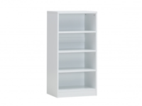 Boekenkast ESPACITO 4 opbergvakken wit (breedte: 55 cm)