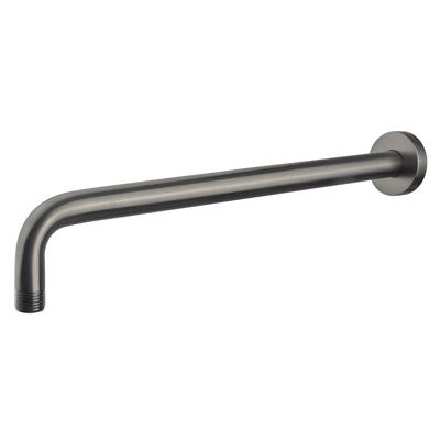 Sub luxe douche-arm rond gebogen muurbevestiging 45 cm, gun metal Sub luxe douche-arm rond gebogen muurbevestiging 45 cm, gun metal