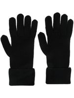 Vivienne Westwood gants en laine à logo Orb brodé - Noir