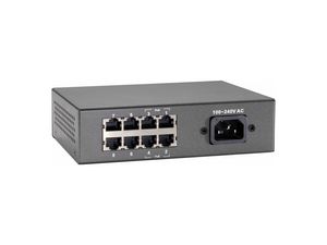 LevelOne FEP-0812 netwerk-switch Fast Ethernet (10/100) Power over Ethernet (PoE) Zwart