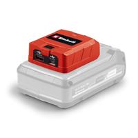 Einhell Accu USB-Power Bank TC-CP 18 Li USB A/C Solo Power X-Change (18 V, mobiel opladen van smartphone, tablet en Co., 1x USB-A poort, 1x USB-C poort, zonder Accu)