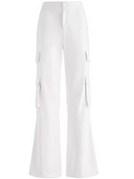 alice + olivia pantalon cargo à taille basse - Blanc