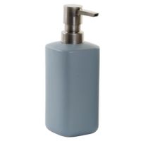 Zeeppompje/zeepdispenser lichtgrijs polystone 300 ml   - - thumbnail