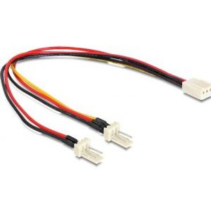 Delock 89343 Kabel Molex 3-pins female > 2 x Molex 3-pins male (ventilator) 22cm