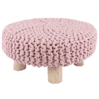 Kruk Caro Ø60 x 25 cm licht roze