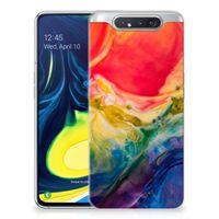 Hoesje maken Samsung Galaxy A80 Watercolor Dark - thumbnail