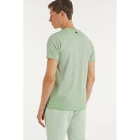 Petrol Industries T-shirt met all over print lichtgroen