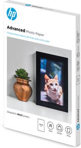 HP Advanced Photo-papier, glanzend, 250 g/m2, 10 x 15 cm (101 x 152 mm), 25 vellen