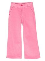 Marc Jacobs Kids pantalon en velours côtelé à taille haute - Rose