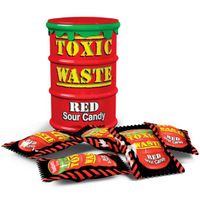 Toxic Waste Toxic Waste Red Sour Candy Drum 42 Gram 12 Stuks - thumbnail