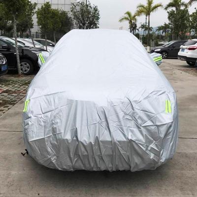 PVC anti-stof Sunproof SUV auto cover met waarschuwings stroken geschikt voor Auto's tot 4 8 m (187 inch) in lengte PVC anti-stof Sunproof SUV auto cover met waarschuwings stroken geschikt voor Auto's tot 4 8 m (187 inch) in lengte