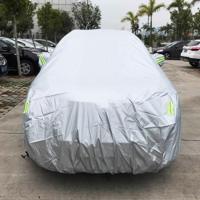 PVC anti-stof Sunproof SUV auto cover met waarschuwings stroken geschikt voor Auto's tot 4 8 m (187 inch) in lengte