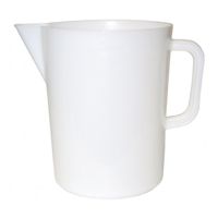 Gegradueerde maatbeker wit plastic - 5 l