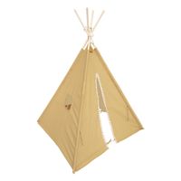 Atmosphera Tipi speeltent voor kinderen - 120 x 120 x 160 cm - geel - wigwam - thumbnail