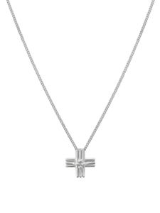 TANE México 1942 collier à pendentif Knitted Cross - Argent