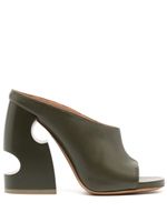 Off-White mules Pop Meteor 120 mm en cuir - Vert - thumbnail