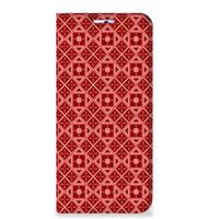 Motorola Moto G31 | G41 Hoesje met Magneet Batik Rood - thumbnail