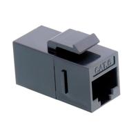 VALUE RJ-45 Keystone Modular Coupler, Cat.6, unshielded, black - thumbnail