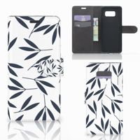 Samsung Galaxy S8 Plus Hoesje Leaves Blue