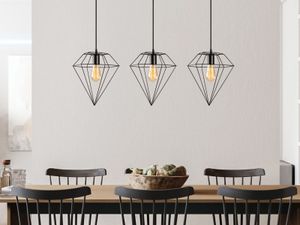 Hanglamp CORONADO 3 lampen zwart