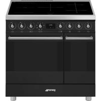 Smeg Symphony C92IMMB2 fornuis Vrijstaand fornuis Electrisch Inductiekookplaat zones Zwart A