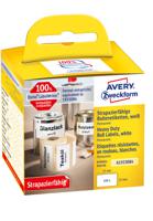 Avery-Zweckform Rol met etiketten Compatibel vervangt DYMO 1933084 57 x 32 mm Folie Wit 400 stuk(s) Permanent hechtend Universele etiketten A1933084 - thumbnail