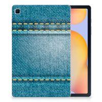 Samsung Galaxy Tab S6 Lite | S6 Lite (2022) Leuke Siliconen Hoes Jeans